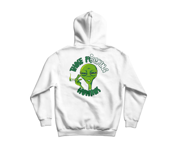 alien white Hoodie